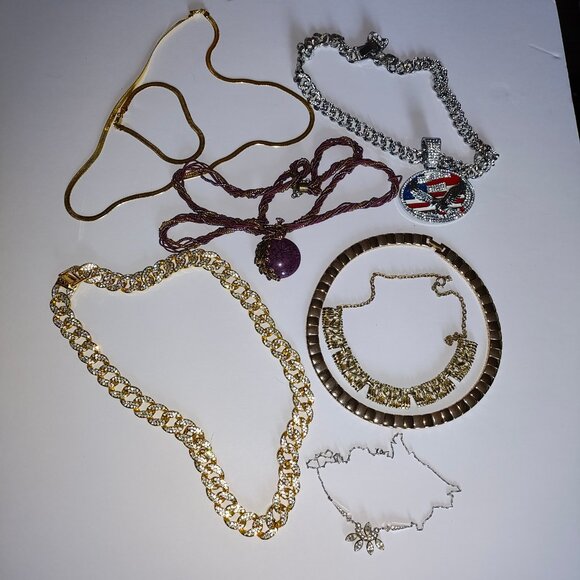 Liquidation lot of 7 necklaces - Picture 1 of 7